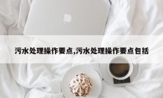 污水处理操作要点,污水处理操作要点包括